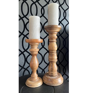 Portavelas de madera hecho a mano más demandado Uso para la decoración de eventos y mesas Disponible en suministro al por mayor - Product Image 1