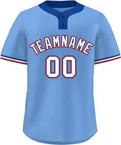 Fabricante de camisetas de béisbol de malla Lisa sublimada personalizada, uniforme de béisbol para hombre, uniforme de béisbol de doble cara - Product Image 3