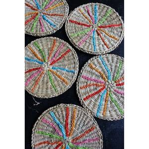 Dessous de verre en osier de jute haute qualité de vente Jute tissé à la main Lin ovale sous-verres en osier Table à manger tapis sous-verres résistant à la chaleur tapis - Product Image 6
