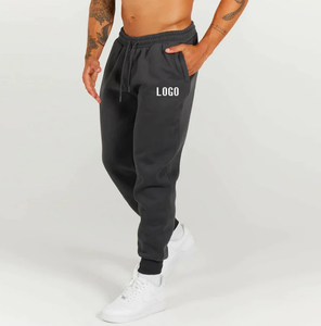 Venta caliente logotipo personalizado pantalones de chándal de longitud completa de cintura alta Casual gimnasio Fitness Jogging Wear mejores pantalones de algodón térmico - Product Image 3