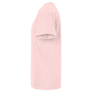 Color rosa claro vendedor caliente de alta calidad 100% algodón cuello redondo Camiseta de punto de gran tamaño sólido personalizable - Product Image 3