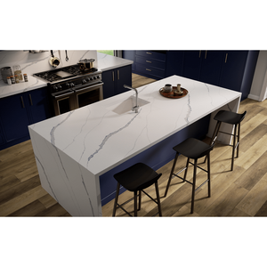 Cuarzo Premium Calacatta Marina - Diseño Moderno, Duradero e Impermeable, de 15-30 mm de Espesor, para Encimeras de Cocina, Tocadores y Bares - Product Image 3