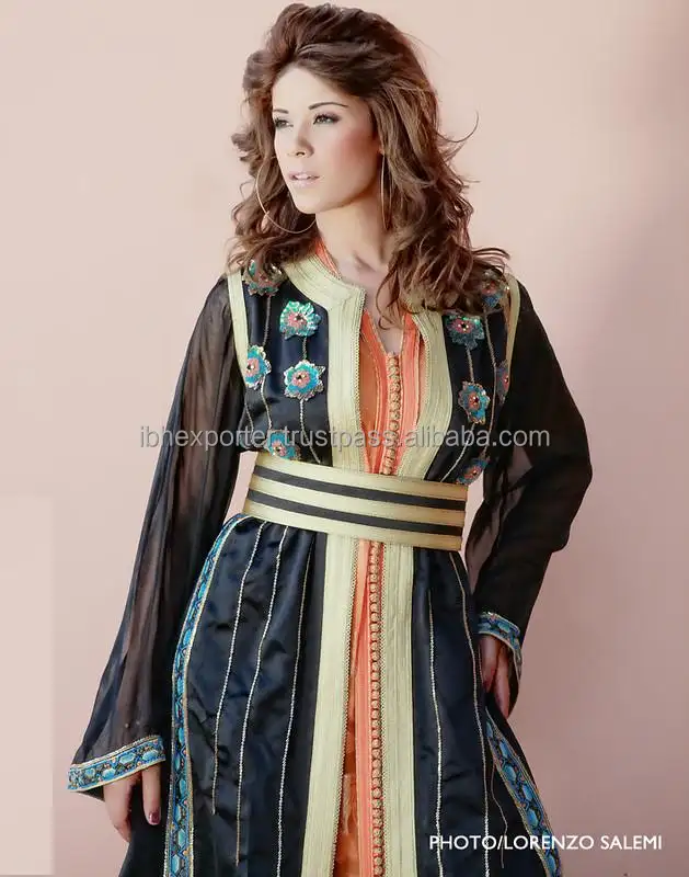 Hot selling egyptian Chiffon fabric farasha kaftan Muslim Islamic clothing Long Robe Kaftan Pakistani kaftan marroqui