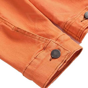 Chaqueta vaquera de tela ligera con capucha de estilo callejero para mujer, ropa de invierno con cuello levantado, gran oferta con servicio OEM disponible - Product Image 6