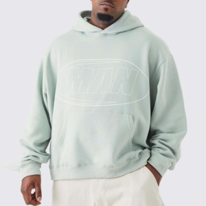 Sweat-shirt à capuche surdimensionné de haute qualité pour hommes en relief de haute qualité avec logo personnalisé Sweat-shirt à capuche pour garçons avec impression 3D - Product Image 1