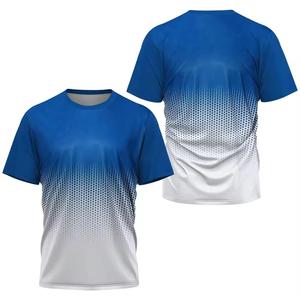 T-shirt pour homme en coton de haute qualité 2025, imprimé par sublimation, vente en gros, motif uni, prix bas - Product Image 2