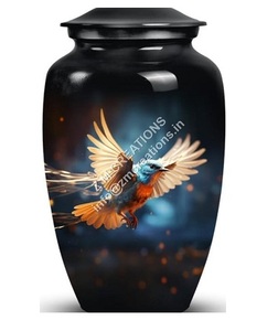 Urna Funeraria de Aleación de Aluminio para Adultos, Estilo Europeo/Americano, Diseños Antiguos, Suministro Funerario Ecológico para Cenizas Humanas - Product Image 1