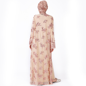 Caftán Abaya personalizado para mujeres, caftán elegante de Abaya de Dubái, gran trabajo, peso pesado, fabricante OEM, nuevo diseño, 2023 - Product Image 2
