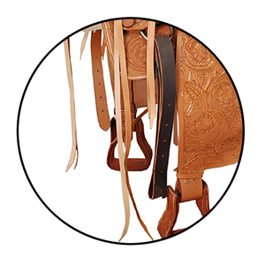 Handmade tiếng Anh-loại Phương Tây yên Bộ dụng cụ thiết kế da với vú tổng hợp dây cương cho đua thùng và cưỡi ngựa - Product Image 4