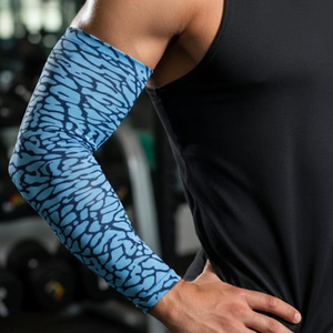 Mangas de Compresión Deportivas para Mujer, Impresión Digital, Spandex/Poliéster, Protección UV, Secado Rápido y Transpirable para Ciclismo - Product Image 1