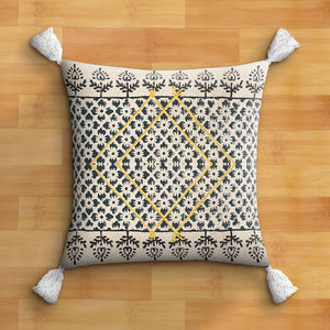หมอนปักด้ายสีเหลืองสำหรับตกแต่งบ้านสไตล์วินเทจปลอกหมอนอิงผ้าทอรูปทรงเรขาคณิตลายดอกไม้แบบใช้แล้วทิ้งพกพาได้ทันสมัย2024 - Product Image 3