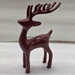 Figurine de cerf artistique en gros d'usine Look rustique vibrant parfait pour les décorations d'accent de salon et de vacances - Product Image 6