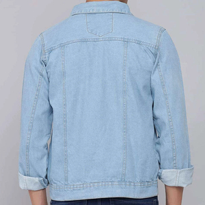 Veste en jean décontractée d'hiver de haute qualité pour hommes, personnalisable, 100% coton, séchage rapide, respirante, écologique, marque personnalisée, poches latérales - Product Image 3