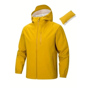 Men's <b>Hooded</b> Half Zip Sporty <b>Soft</b> <b>Shell</b> <b>Jacket</b> with Custom Logo Front Print for Winter - Product Image 4