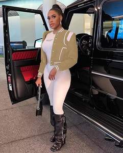 Matériau respirant lettre femmes séchage rapide respirant Pakistan fait lettre femmes vestes versity vestes femmes vestes - Product Image 5