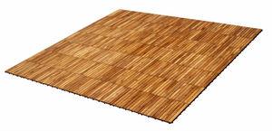 Baldosa de madera entrelazada DIY de calidad moderna, cubierta hueca de 300x300 en Acacia marrón rojizo Chocolate para aplicación en exteriores - Product Image 3