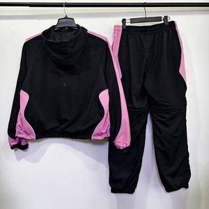 Conjunto de Chaqueta y Pantalón Deportivo Impermeable con Capucha, Estilo Casual, Holgado, Cortavientos de Poliéster para Hombre - Product Image 2