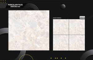 400x400 Carreaux de céramique émaillés Style de conception asiatique pour le salon Hall Hôtel Ferme Maison Mur de sol décoratif Utilisation pour l'intérieur - Product Image 3