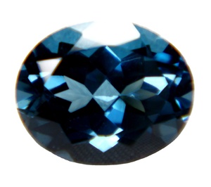 Topacio Azul Natural, Corte Ovalado Facetado, Piedra Preciosa Suelta Hecha a Mano para Joyería, Venta al por Mayor de Piedras Sueltas - Product Image 1