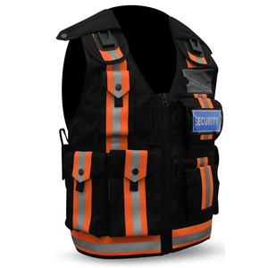Nouveau haute visibilité Polyester PC matériel réfléchissant vêtements de sécurité gilet veste à glissière avec poches pour travailleur nuit sécurité gilet - Product Image 1