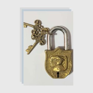 Fully Functional Brass Door Padlock with Handmade Antique Design Keys Unique Collectible Locks Combination Security Style - Product Image 3