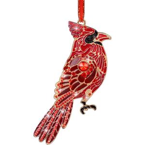 Árbol de Navidad de Color rojo, adorno decorativo de Navidad colgante de Metal para decoración festiva de árboles de vacaciones y regalo de decoración del hogar - Product Image 2