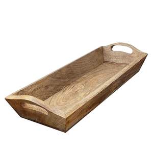 Plateau de service en bois peint à la main pour la décoration de table Plateau léger pour le thé et les collations de M/S SHAAD HANDICRAFTS - Product Image 2