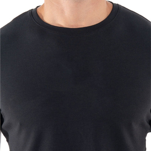 เสื้อยืดผ้าฝ้าย100% สำหรับผู้ชายเสื้อคอกลมแขนสั้นผ้าคอตตอนคอมบ์แบบเรียบสำหรับใส่ได้ทุกวัน - Product Image 4