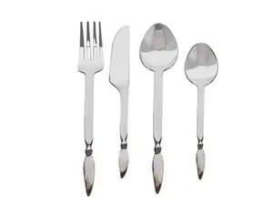 Juego de Cubiertos de acero inoxidable de primera calidad en un diseño elegante con mango en forma de estrella, perfecto para cocina, hotel y accesorios de boda - Product Image 5