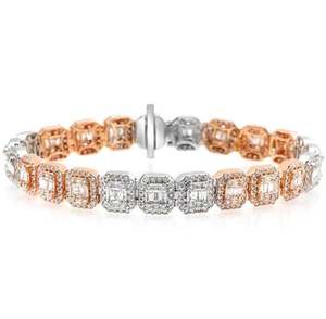 Pulsera de Moissanita VVS1 con Cuentas, Plata de Ley 925, Joyería de Lujo Romántica con Efecto Hielo, Pasa Prueba de Diamante, Moda - Product Image 4