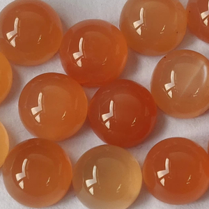 Natural <b>Peach</b> Moonstone Round 6mm Cabochon Flat Back - <b>Top</b> Quality Flashy <b>Peach</b> Moonstone Cabochon Loose Round Gemstone - Product Image 1