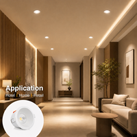 Holux  3000K CRI80 IP44 UGR<19 PC Aluminio Oficina Hotel Foco LED Empotrable