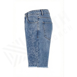 Manufacturer Custom Logo <b>Mens</b> Bulk Streetwear Loose Fit Baggy <b>Shorts</b> Blank Oversized Cargo Denim Jeans Trousers Customized Color - Product Image 3