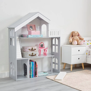 Étagère en bois <span class=keywords><strong>pour</strong></span> enfants Maison de poupée <span class=keywords><strong>pour</strong></span> enfants <span class=keywords><strong>Rangement</strong></span> de jouets Bibliothèque à 3 niveaux <span class=keywords><strong>pour</strong></span> livres Cadeau <span class=keywords><strong>pour</strong></span> filles de 3 à 7 ans et plus - Product Image 6