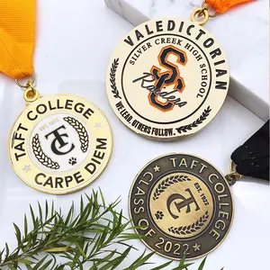 Entwerfen Sie Ihr eigenes Sport-Metalllogo Marathon-Laufbekleidung Zinklegierung individuelles Medaillenband, Marktex