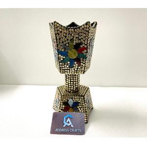 Decorative Handmade Brass Inlay Incense Burner For Ramadan <b>Eid</b> <b>Gift</b> Wholesale Oud Burner High Quality Bakhoor Burner Mabakhar - Product Image 1