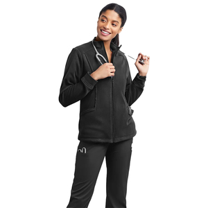 Blouse médicale unisexe multi-poches en tissu mélangé de coton durable, respirante et confortable, avec logo brodé, pour hôpital - Product Image 3