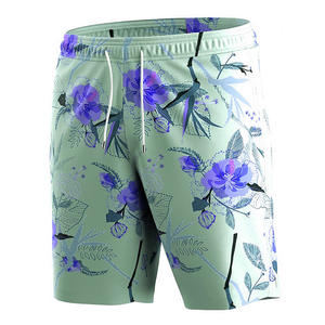 Vente à chaud de shorts de bain mi-longs pour hommes, shorts de luxe personnalisés de haute qualité avec cordon de serrage, service OEM, shorts de plage décontractés à la mode - Product Image 5