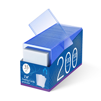 100 protège-cartes bleus de type Top Loader avec 100 pochettes pour cartes, format 3x4 35PT, pour cartes à collectionner TCG, usine OEM