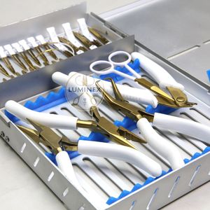 Pince d'extension Nano Micro Hair | Outil en acier inoxydable à usage professionnel | LUMINEX IMPEX LI-210 1 an de garantie | - Product Image 5