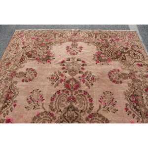 พรมขนสัตว์ตุรกีสีเบจสีน้ำตาล7x11ft คลาสสิกดีไซน์การเย็บปะติดปะต่อกันสำหรับห้องนั่งเล่นทางเข้าหรือด้านหลังของยางข้างเตียง - Product Image 5