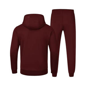 Survêtement homme 2 pièces pull à manches longues jogging survêtement athlétique course à pied vêtements de sport décontractés ensemble polaire confortable - Product Image 5