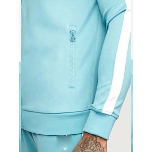 Personnalisable vente en gros de survêtements d'entraînement de gymnastique pour hommes ensemble de survêtements de jogging à capuche zippé coupe ajustée logo personnalisable gris - Product Image 6