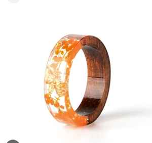 Venta al por mayor personalizado mejor calidad hecho a mano alto pulido hermoso colorido anillo de resina de moda para las mujeres de la India - Product Image 2