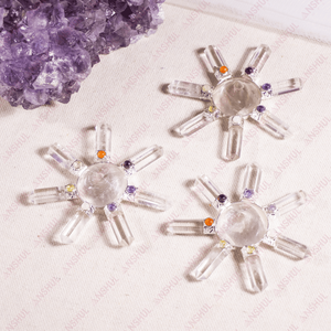 Generador de Energía Reiki de Cuarzo Transparente Natural de Primera Calidad con 7 Puntas para Meditación y Decoración - Product Image 2