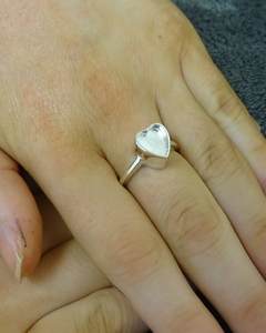 Anneau empilable en argent sterling 925 de bonne qualité, simple et solide, cœur, 6 mm, minimaliste, bijoux fins pour femmes, fabricant personnalisé - Product Image 6