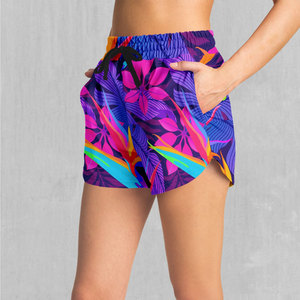 Women's Summer High Waist Sublimation Printed Running Shorts <b>Tummy</b> <b>Control</b> Sweat-wicking Sublimation Gym Hot Shorts - Product Image 3