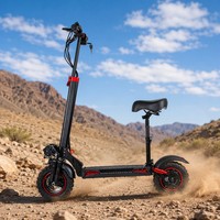 Scooter électrique pliable tout-terrain 1200W, 48V, en alliage d'aluminium, vitesse 50 km/h, autonomie 40-60 km, pour adultes