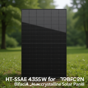 แผงโซลาร์เซลล์แบบโมโนคริสตัลไลน์สองหน้า HT-SAAE 435W สำหรับ TOPCon - Product Image 3