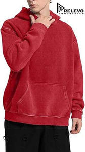 Sudadera con Capucha para Hombre, Diseño Personalizado, Venta al por Mayor, 450 g/m², 100 % Algodón, Felpa, Efecto Desteñido, Precio Bajo - Product Image 4